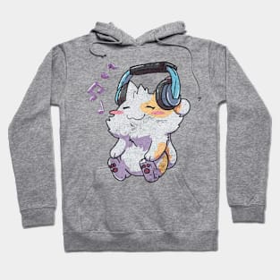 headphone music cats Hoodie